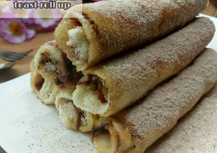 Resep Banana French Toast roll up Anti Gagal