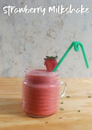 Foto resep Strawberry Milkshake
