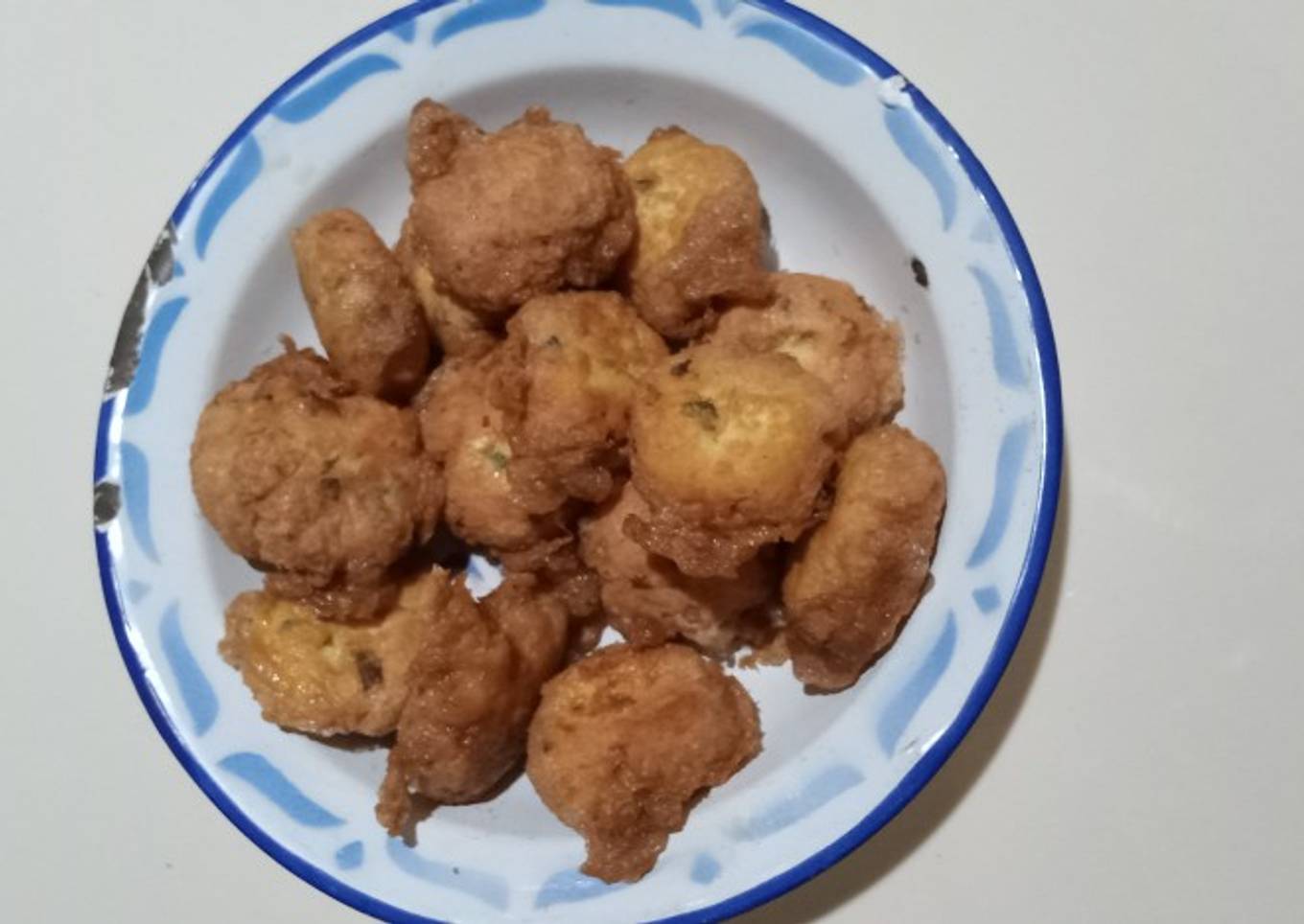 Perkedel Tahu kuning isi Daging Ayam