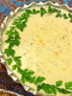 عکسی از دستور سوپ قارچ کتوژنیک