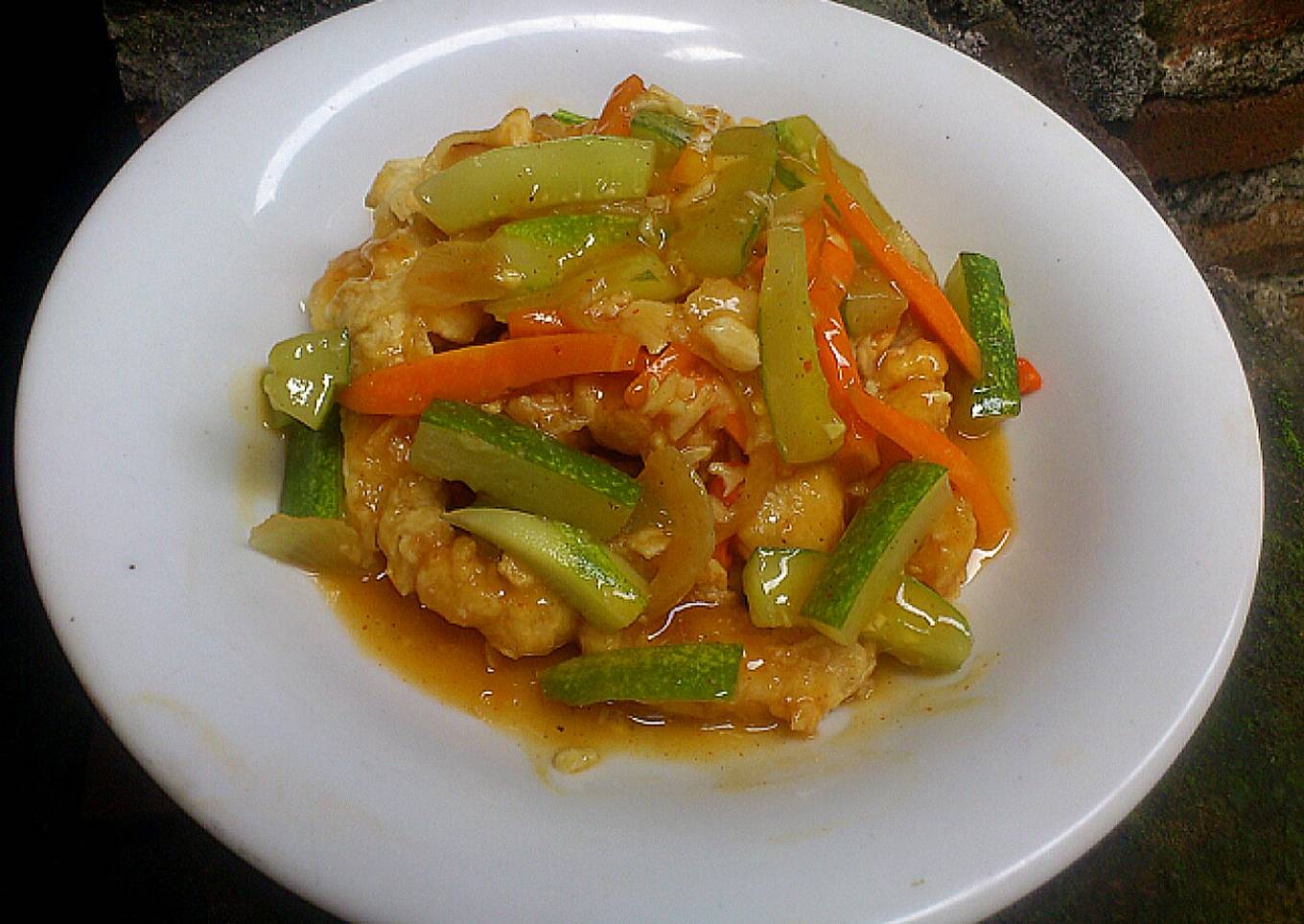 Koloke ayam pedas manis