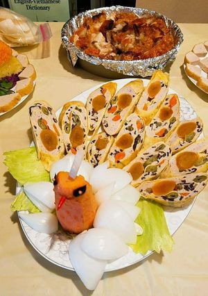 Hình của món Chả phượng.