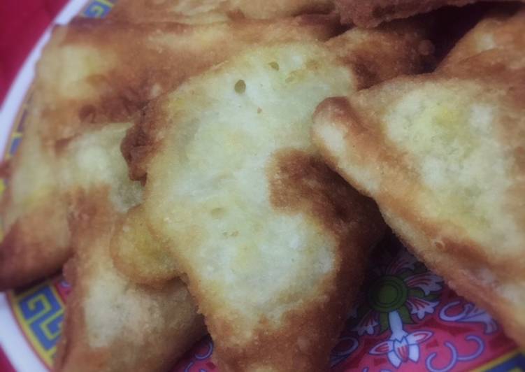 Roti Tawar Goreng Isi Sayuran & Keju Mozarella