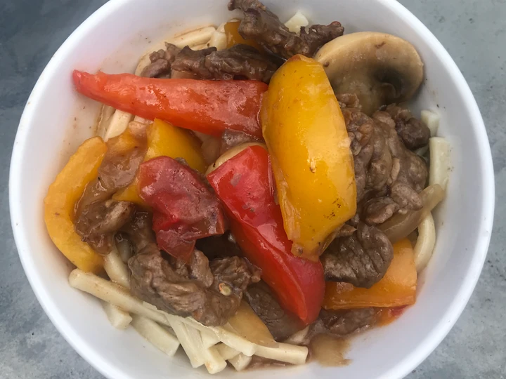 Easy Way Prepare Recipe Pepper Steak with Kluski Noodles that is Perfect, Really Delicious}