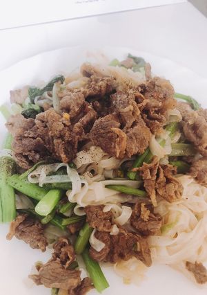 Hình của món Phở xào bò.