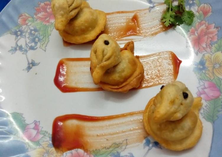 Recipe of Homemade Duck shape samosa