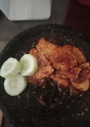 Foto resep Penyetan tempe