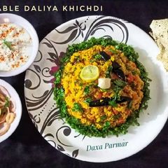 A picture of Vegetabale Daliya Khichdi.