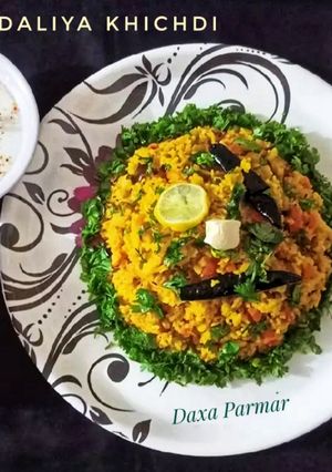 A picture of Vegetabale Daliya Khichdi.