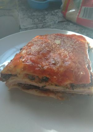 Una foto de Lasagna Potente