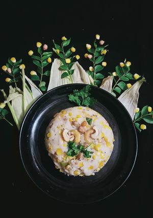 A picture of Semolina corn Upma.