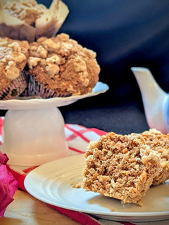 A picture of Whole Wheat Carrot Muffins - Vegan Dessert.