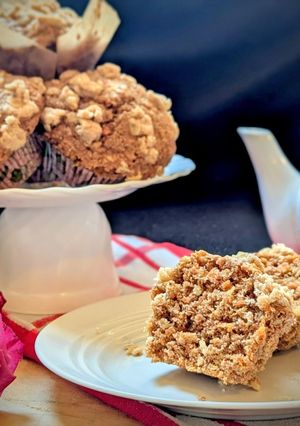 A picture of Whole Wheat Carrot Muffins - Vegan Dessert.