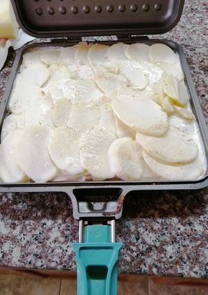 Una foto de Papas a la crema