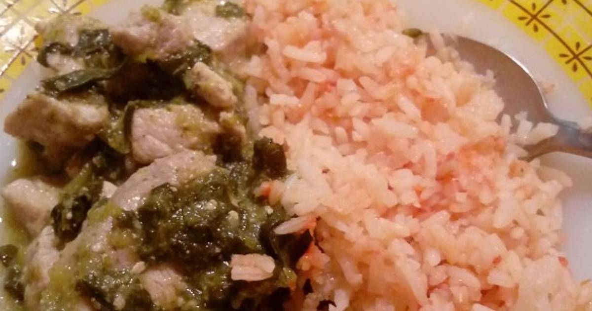 Carne de puerco en salsa verde Receta de Carito Sagaz- Cookpad