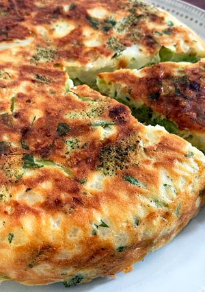 A picture of Rice Cooker Broccoli & Cauliflower Frittata.