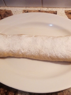 Una foto de Arrollado de membrillo y manzana