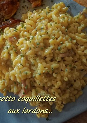 Une photo de Risotto coquillettes aux lardons au Cook Expert
