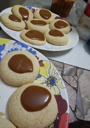 Una foto de Ojitos o pepas de dulce de leche