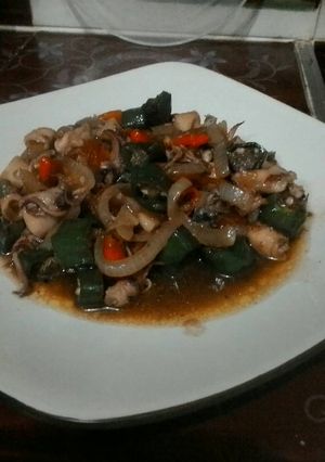 Foto resep Cumi asin cabe ijo