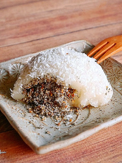 椰蓉麻糬(黑芝麻花生餡) 的食譜成品照片