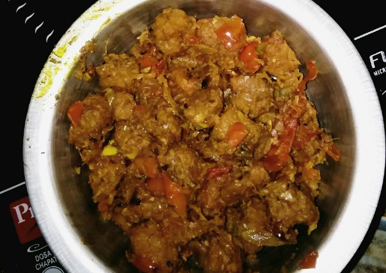 Recipe of Super Quick Homemade Soya manchurian