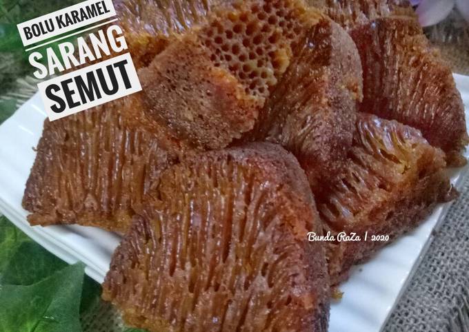 Bolu Karamel (Sarang Semut) No Oven