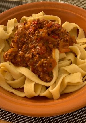 Una foto de Fideos caseros con 1 kg de harina