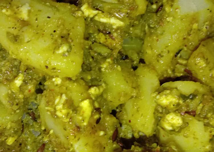 Steps to Make Award-winning Green Chutney Potatoes