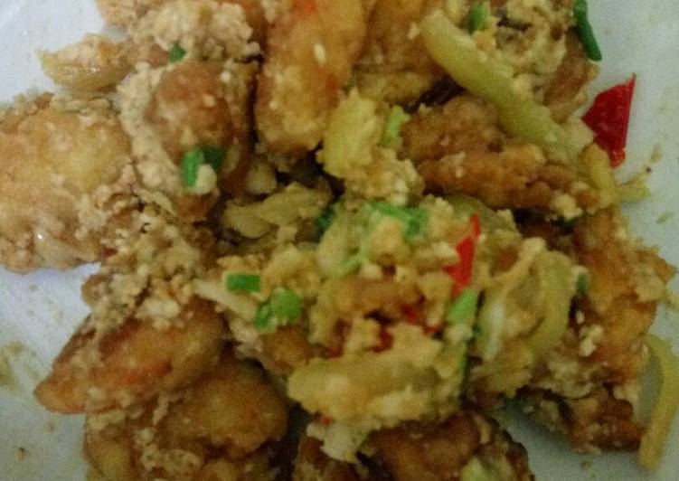 9 Resep: Udang goreng tepung with souce telor asin Anti Gagal!