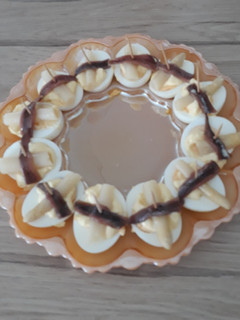 Una foto de Huevos de aperitivo