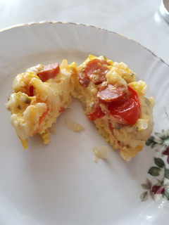 Muffin alakú tojásrántotta recept fotója