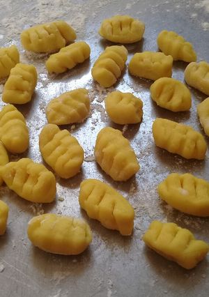Una foto de Ñoquis de queso