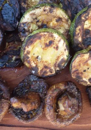 Una foto de Parrillada vegana simple