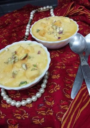 A picture of Mango Payasam.