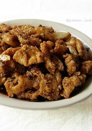 A picture of Mongolian Chicken.