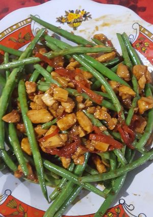 Foto resep Baby buncis Szechuan