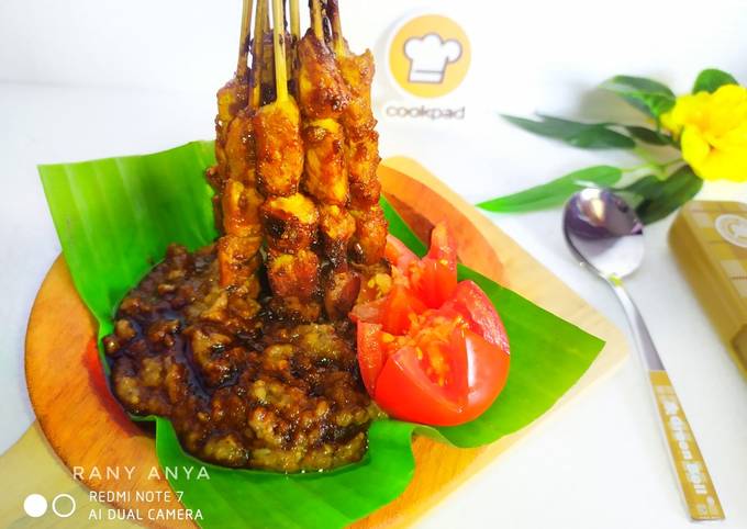 Bagaimana cara buat Sate Ayam Saus Kacang dijamin gurih