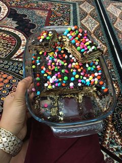 عکسی از دستور کیک یخچالی آسون