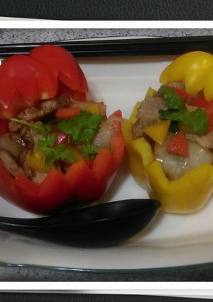 彩椒抱糖醋豬 的食譜成品照片