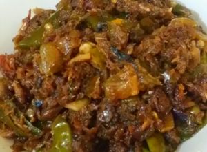 Foto resep Oseng Ikan Asin Klotok Cabe Hijau