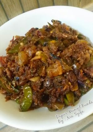 Foto resep Oseng Ikan Asin Klotok Cabe Hijau
