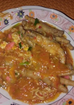Foto resep Seblak santet 🤯