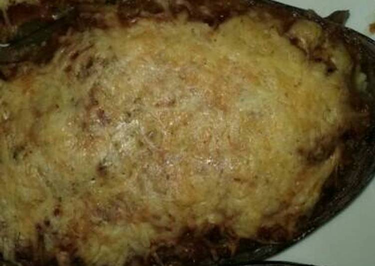 Berenjenas al horno con carne