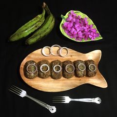 A picture of Raw Banana Cutlets.