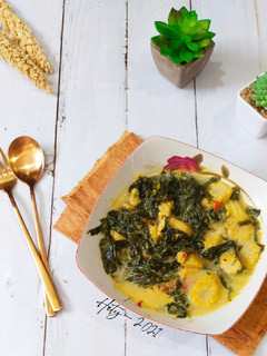 Foto resep Sayur Daun Singkong Kuah Santan