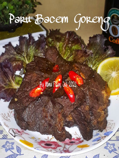Foto resep Paru Bacem Goreng