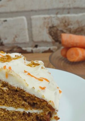 Una foto de Carrotcake - tarta de zanahoria