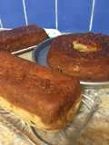 Budín de pan a mi estilo con dulce de batata y de membrillo