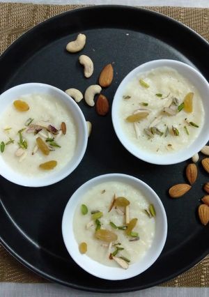 A picture of Almond Firni.